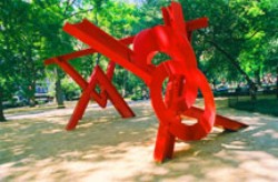 Mark di Suvero's Aesope's Fables (Madison Square Park Conservancy, photo by Jerry Ruotolo, 1990)
