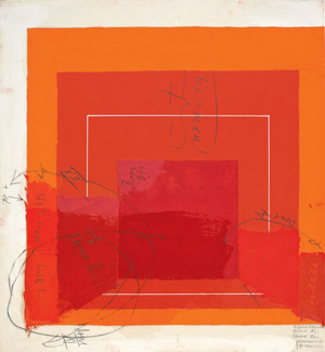 Josef Albers's Color Study for White Line Square (Josef and Anni Albers Foundation, 1976)