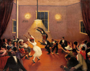 Archibald Motley's Tongues (Holy Rollers) (Chicago History Museum, collection of Mara Motley and Valerie Gerrard Browne, 1929)