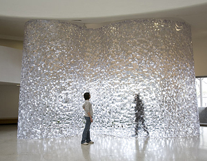 Alyson Shotz's The Shape of Space (Solomon R. Guggenheim Museum, 2004)