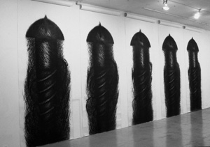 Judith Bernstein's Five Panel Vertical (MoMA PS1, 1973)