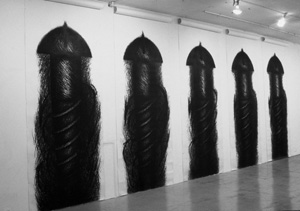 Judith Bernstein's Five Panel Vertical (MoMA PS1, 1973)