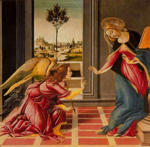 Sandro Botticelli's Cestello Annunciation (Galleria degli Uffizi, c. 1489)