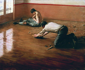 Gustave Caillebotte's The Floor Scrapers (private collection, 1876)