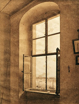 Caspar David Friedrich's View from the Artist's Studio (Belvedere, Vienna, c. 1805)