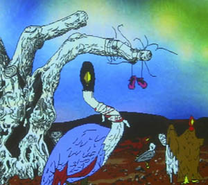 Paul Chan's My Birds . . . Trash . . . The Future (detail, Greene Naftali, 2004)