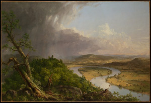 Thomas Cole's View from Mount Holyoke, Northampton, Massachusetts, after a Thunderstorm: The Oxbow (Metropolitan Museum of Art, 1836)