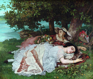 Gustave Courbet's Young Women by the Banks of the Seine (Petit Palais, 1856–1857)