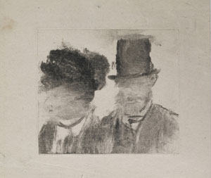 Edgar Degas's Heads of a Man and Woman (British Museum, London, c. 1877–1880)