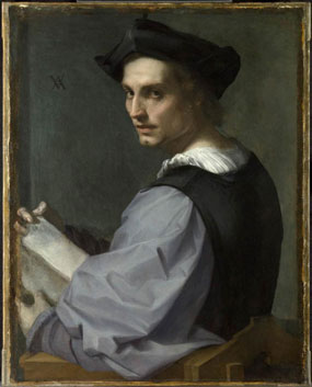 Andrea del Sarto's Portrait of a Young Man (Frick Collection, c. 1518)