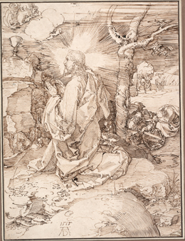 Albrecht Dürer's Agony in the Garden (Albertina Museum, 1515)
