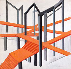 Alexandra Exter's Construction for a Tragedy (Morgan Library, c. 1925)