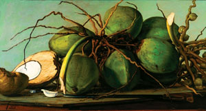 Francisco Oller's Still Life with Coconuts (private collection, c. 1893)