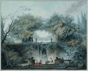 Jean Honore Fragonard's Interior of a Park (Morgan Library/Thaw Collection, c. 1765)