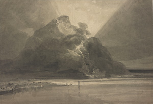 Thomas Girtin's Eruption of Mount Vesuvius (Morgan Library, 1800)