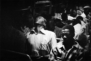 David Goldblatt's After a day's work they take the bus from Pretoria (Jewish Museum, 1984)