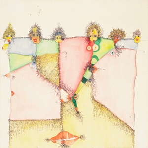 Huguette Caland's Homage to Public Hair (private collection, 1992)