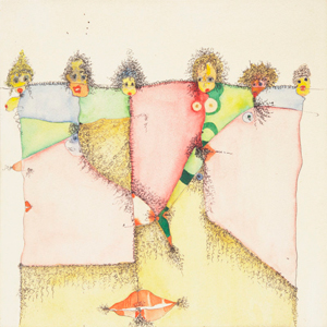 Huguette Caland's Homage to Public Hair (private collection, 1992)