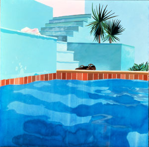 David Hockney's Pool and Steps, Le Nid du Duc (private collection, 1971)