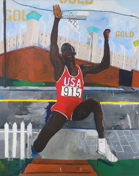 Henry Taylor's The Long Jump by Carl Lewis (Untitled New York/MoMA PS1, 2010)