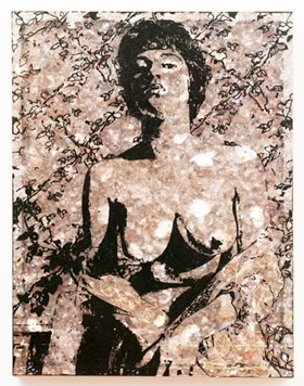 Jane Hammond's Nude with Wallpaper (Galerie Lelong, 2011)