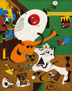 Joan Miró's Dutch Interior (I) (Museum of Modern Art, 1928)