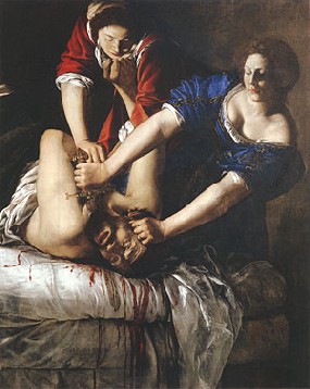 Artemisia's Judith Slaying Holofernes (Museo di Capodimonte, Naples, 1612–1613)