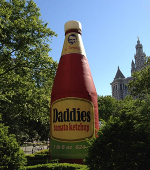 Paul McCarthy's Daddies Ketchup (photo by Public Art Fund, courtesy of the artist/Hauser and Wirth, 2001)