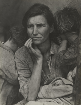 Dorothea Lange's Migrant Mother, Nipomo, California (Museum of Modern Art, 1936)