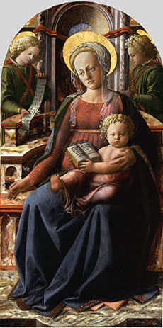 Filippo Lippi's Madonna and Child Enthroned (Metropolitan Museum of Art, 1434)