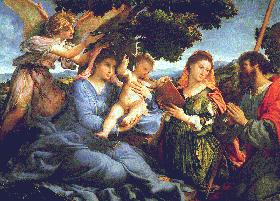 Lorenzo Lotto's Madonna and Child with Saints Catherine and James (Kunsthistorisches Museum, Vienna, 1527–1533)