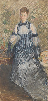 Edouard Manet's Woman in a Striped Dress (Solomon R. Guggenheim Museum, c. 1877–1880)