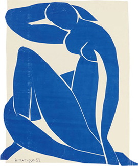 Henri Matisse's Blue Nude (Musée National d'Art Moderne, Pompidou Center, 1952)