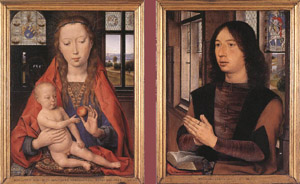 Hans Memling's Diptych of Maarten Nieuwenhove (Memlingmuseum, Sint-Janshospitaal, 1487)