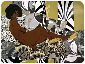 Mickalene Thomas's A Little Touch of Outside Love (Brooklyn Museum, 2007)