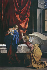 Orazio's Annunciation (Galleria Sabuada, Turin, 1623)