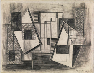 Irene Rice Pereira's Abstract Composition (estate of the artist/Whitney Museum of American Art c. 1938)