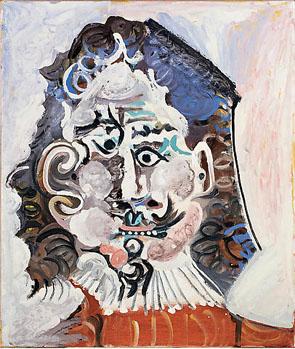 Pablo Picasso's Head of a 17th-Century Man (estate of the artist/ARS/Gagosian, 1967)