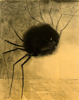 Odilon Redon's The Smiling Spider (Musée du Louvre, 1881)
