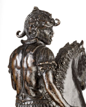 Andrea Riccio's Shouting Horseman (detail) (Victoria and Albert Museum, 1510–1515)