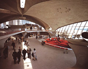 Eero Saarinen's TWA Terminal (photo by Marvin B. Winter/Photo Researchers, Inc., 1962)