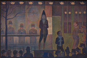Georges Seurat's Parade de Cirque (Metropolitan Museum of Art, 1887–1888)
