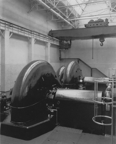 Charles Sheeler's Ford Plant, River Rouge, Bar and Billet Mill Motor Room (Museum of Fine Arts, Boston, 1927)