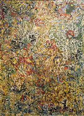 Janet Sobel's Burning Bush (Gary Snyder Fine Art, c. 1943)