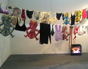 Nancy Spero at ADAA, installation view (Galerie Lelong, 2010)