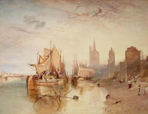 J. M. W. Turner's Cologne: The Arrival of a Packet-Boat: Evening (Frick Collection, c. 1826)