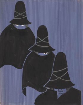 from Tomi Ungerer's The Three Robbers (Drawing Center, 1961)