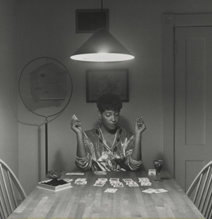 Carrie Mae Weems's Kitchen Table Series: Untitled (Woman Playing Solitaire) (Art Institute of Chicago, 1990)