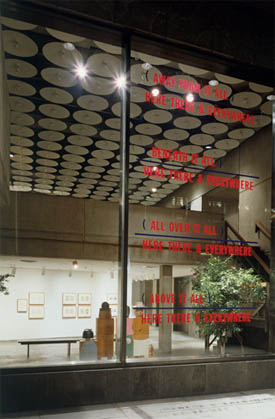 Lawrence Weiner's Away from It All (Whitney Museum of American Art, 1989)
