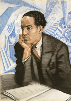 Winold Reiss's Langston Hughes (National Portrait Gallery, c. 1925)